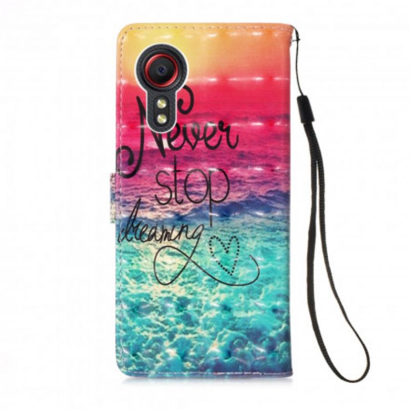 Housse Pour Samsung Galaxy XCover 5 Never Stop Dreaming