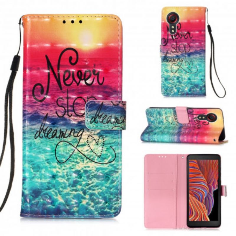 Housse Pour Samsung Galaxy XCover 5 Never Stop Dreaming