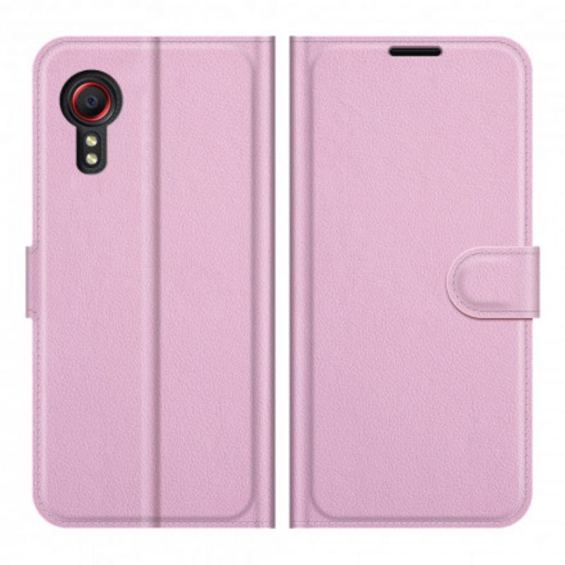 Housse Pour Samsung Galaxy XCover 5 Simili Cuir Classique