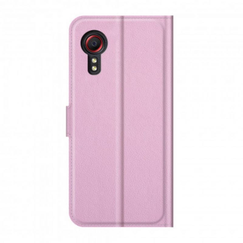 Housse Pour Samsung Galaxy XCover 5 Simili Cuir Classique