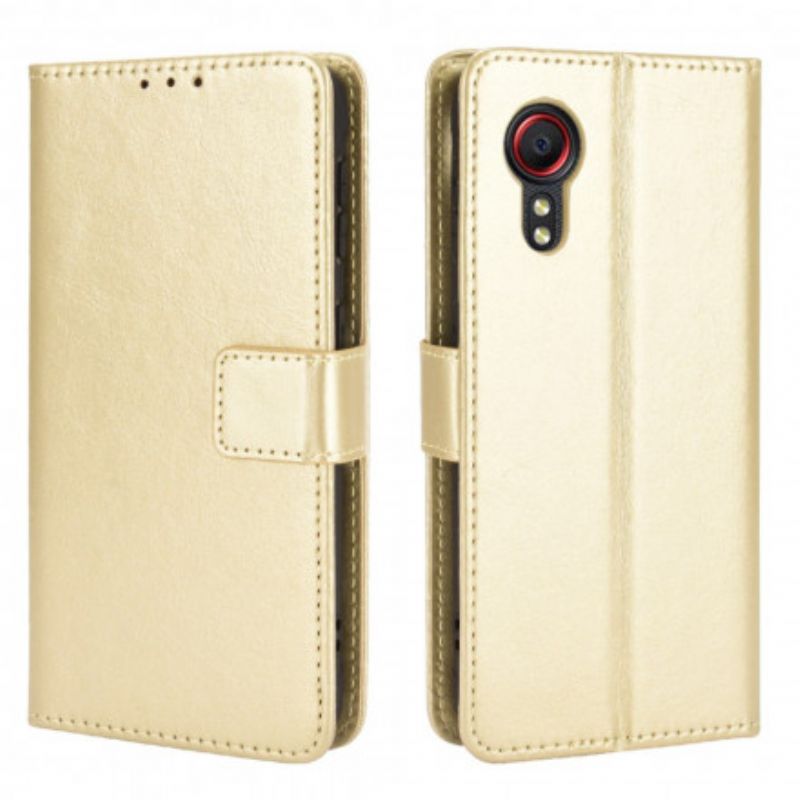 Housse Pour Samsung Galaxy XCover 5 Simili Cuir Flashy