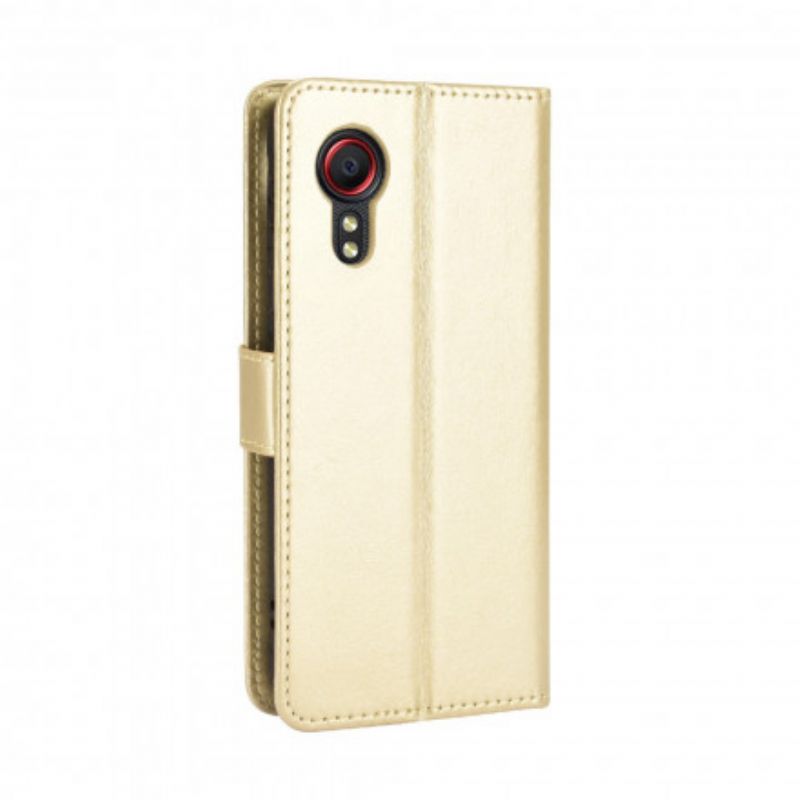 Housse Pour Samsung Galaxy XCover 5 Simili Cuir Flashy