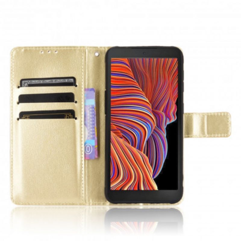 Housse Pour Samsung Galaxy XCover 5 Simili Cuir Flashy