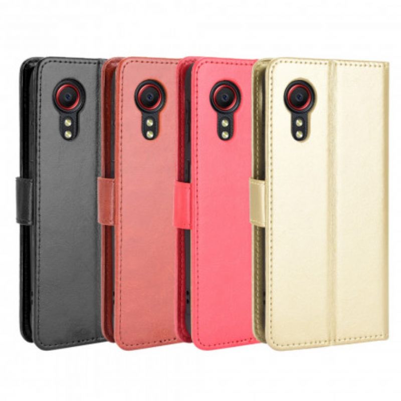 Housse Pour Samsung Galaxy XCover 5 Simili Cuir Flashy