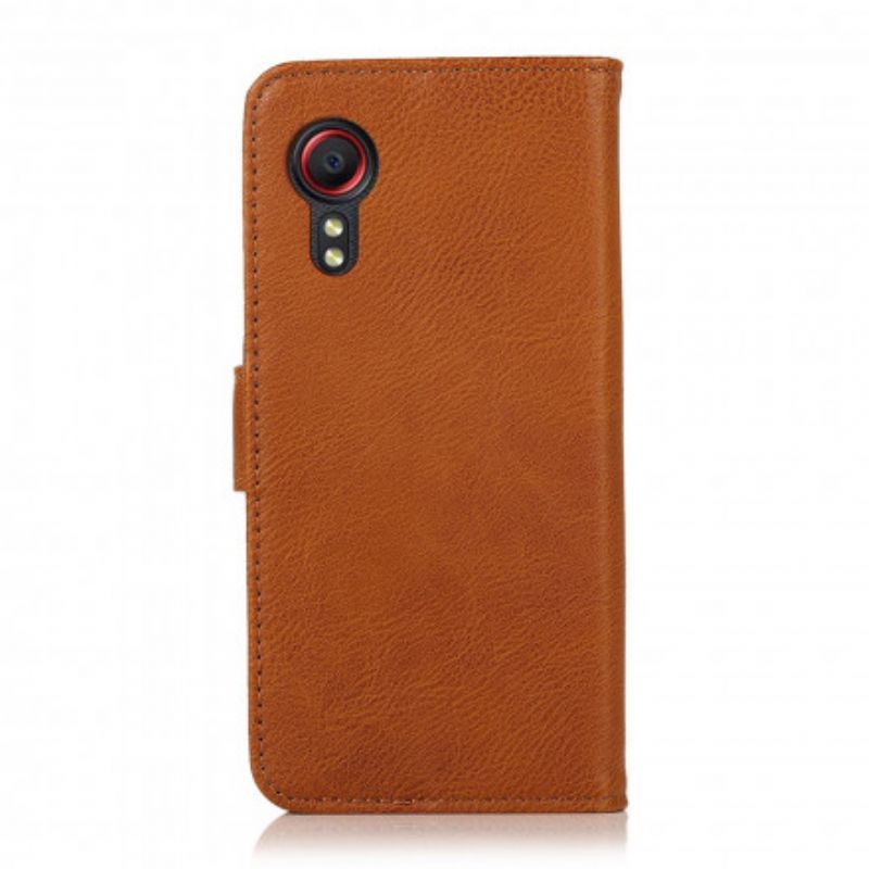 Housse Pour Samsung Galaxy XCover 5 Simili Cuir Khazneh