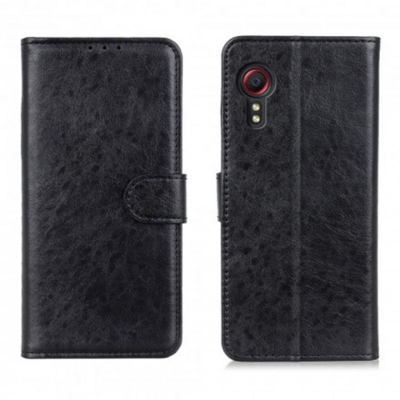 Housse Pour Samsung Galaxy XCover 5 Simili Cuir Texturé