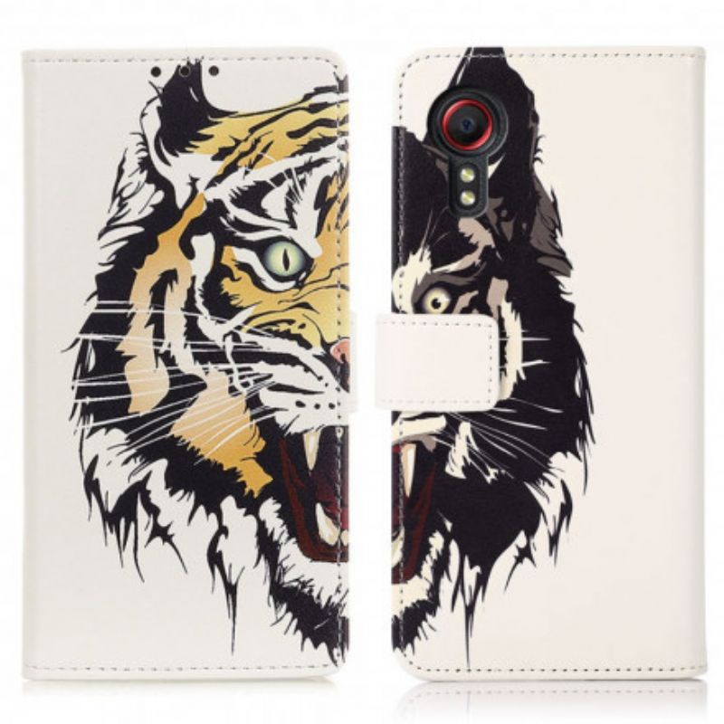 Housse Pour Samsung Galaxy XCover 5 Tigre Féroce