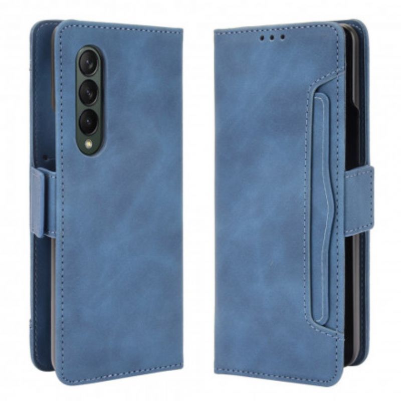 Housse Pour Samsung Galaxy Z Fold 3 5G Classe Première Multi-cartes