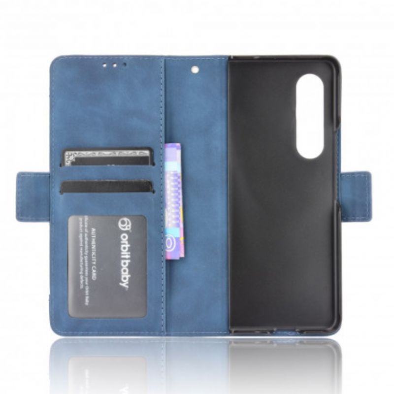 Housse Pour Samsung Galaxy Z Fold 3 5G Classe Première Multi-cartes