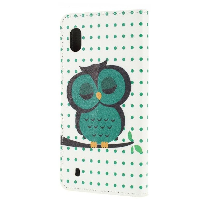 Housse Samsung Galaxy A10 Hibou Endormi