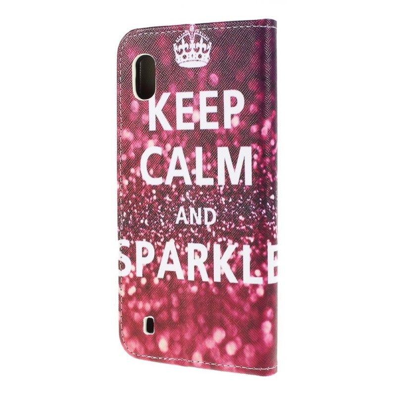 Étui Housse Samsung Galaxy A10 Keep Calm And Sparkle