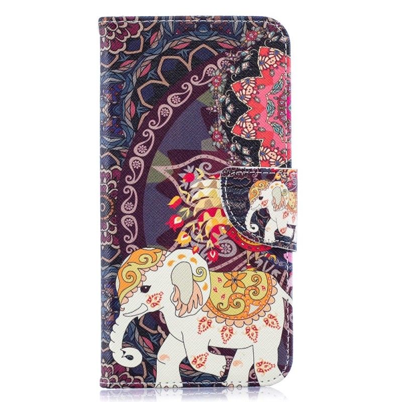 Housse Samsung Galaxy A10 Mandala Éléphants Ethniques