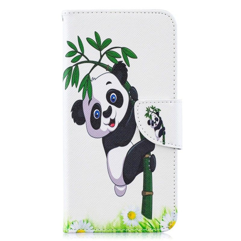 Étui Housse Samsung Galaxy A10 Panda Sur Le Bambou