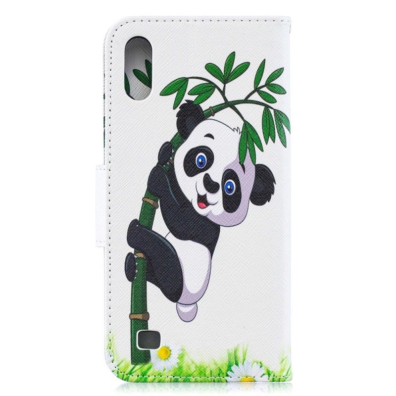 Étui Housse Samsung Galaxy A10 Panda Sur Le Bambou