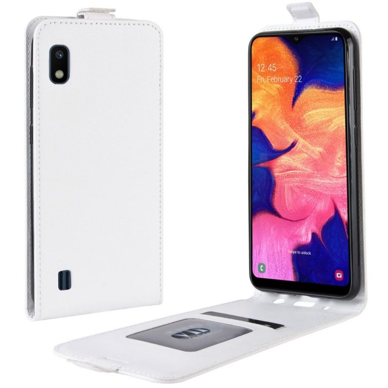 Housse Samsung Galaxy A10 Rabattable Effet Cuir