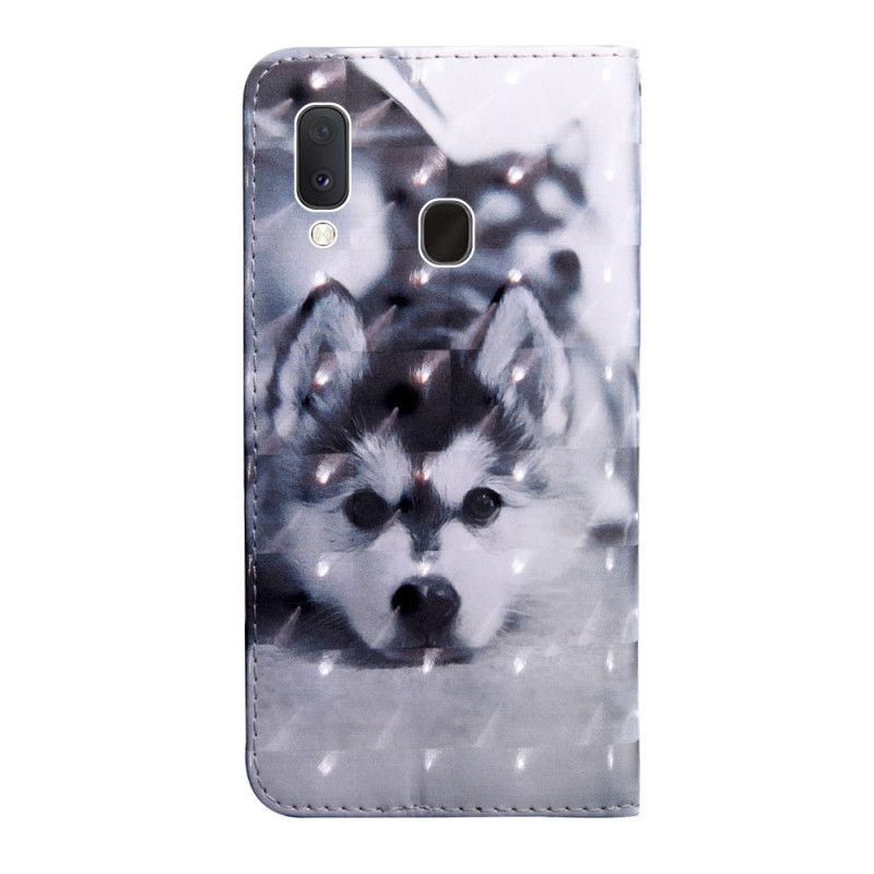 Housse Samsung Galaxy A10e Chien Noir Et Blanc