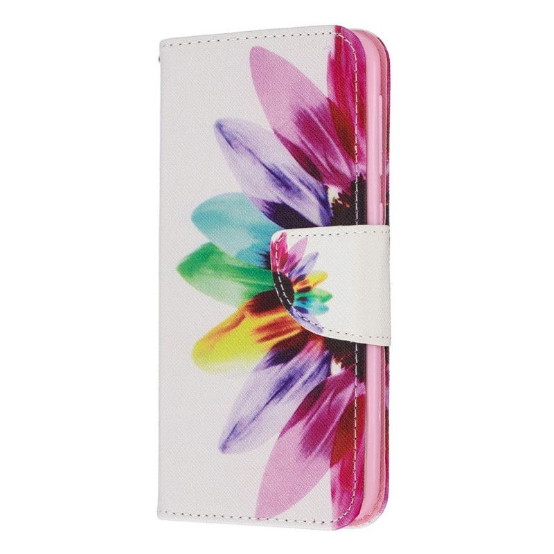 Housse Samsung Galaxy A10e Fleur Aquarelle