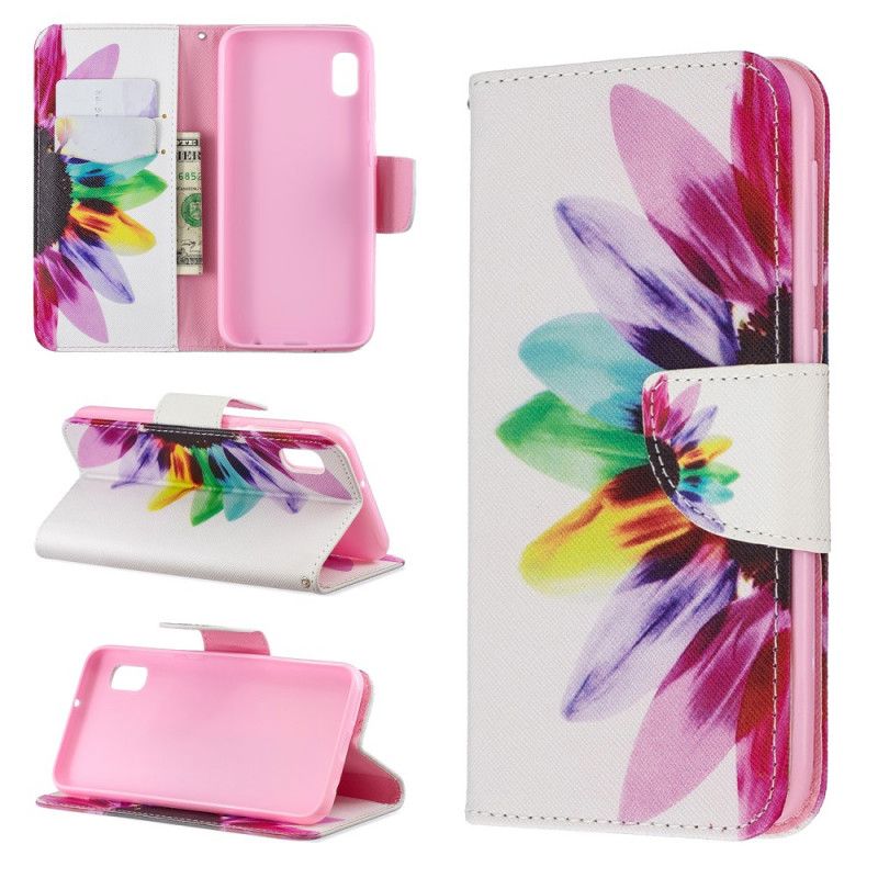 Housse Samsung Galaxy A10e Fleur Aquarelle