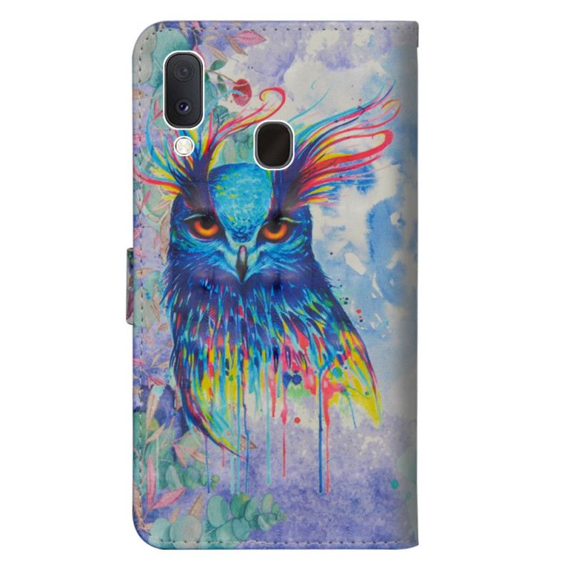 Housse Samsung Galaxy A10e Oiseau Aquarelle