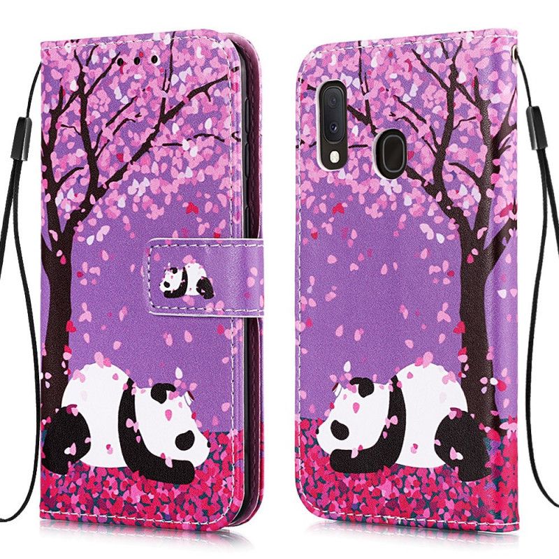 Housse Samsung Galaxy A10e Panda À L'arbre Chinois