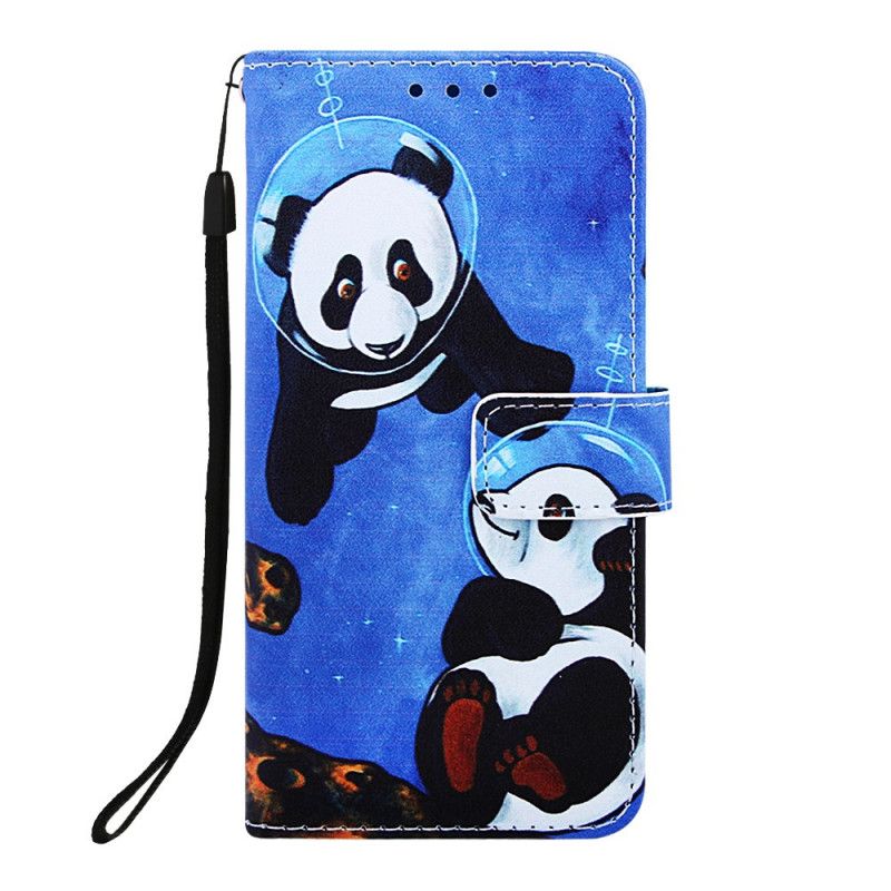 Housse Samsung Galaxy A10e Panda Cosmonautes