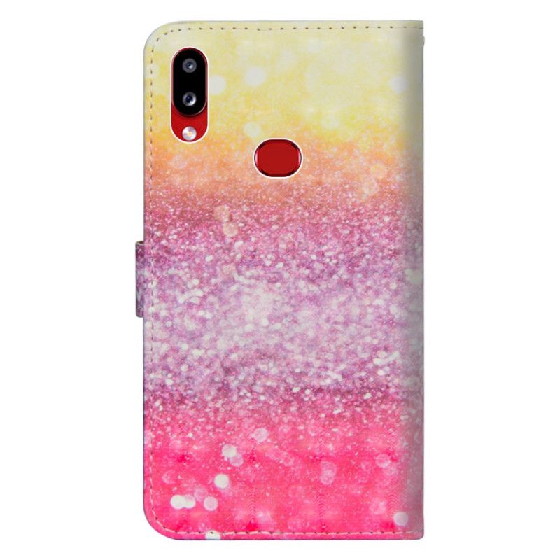 Housse Samsung Galaxy A10s Light Spot Paillettes Magenta