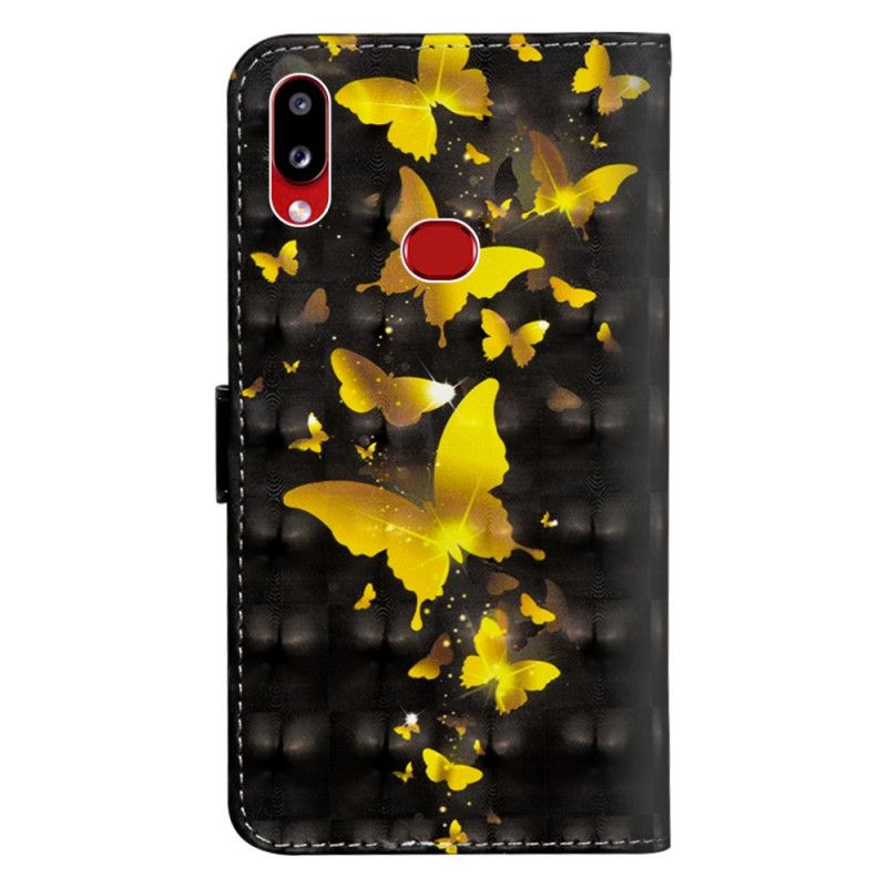 Housse Samsung Galaxy A10s Light Spot Papillons Jaunes