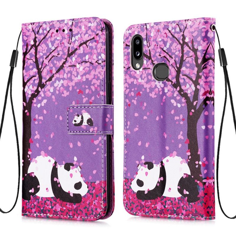 Housse Samsung Galaxy A10s Panda À L'arbre Chinois