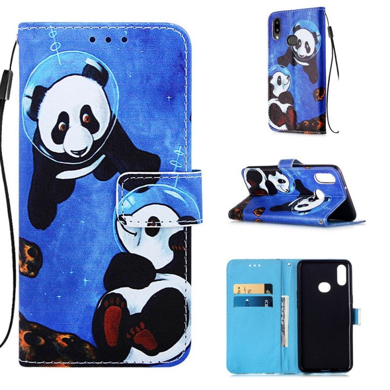 Housse Samsung Galaxy A10s Panda Cosmonautes