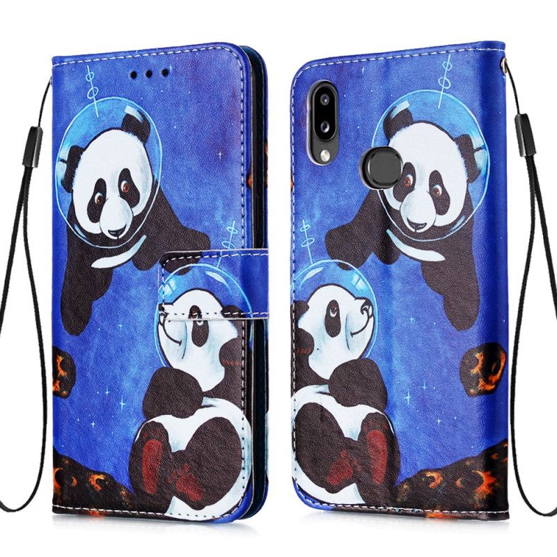 Housse Samsung Galaxy A10s Panda Cosmonautes