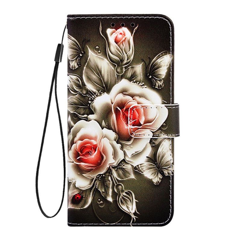 Housse Samsung Galaxy A10s Roses Dorées