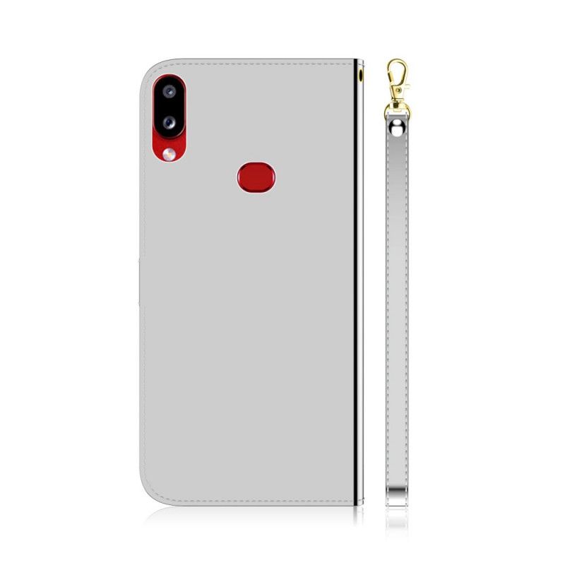 Étui Housse Samsung Galaxy A10s Simili Cuir Couverture Miroir