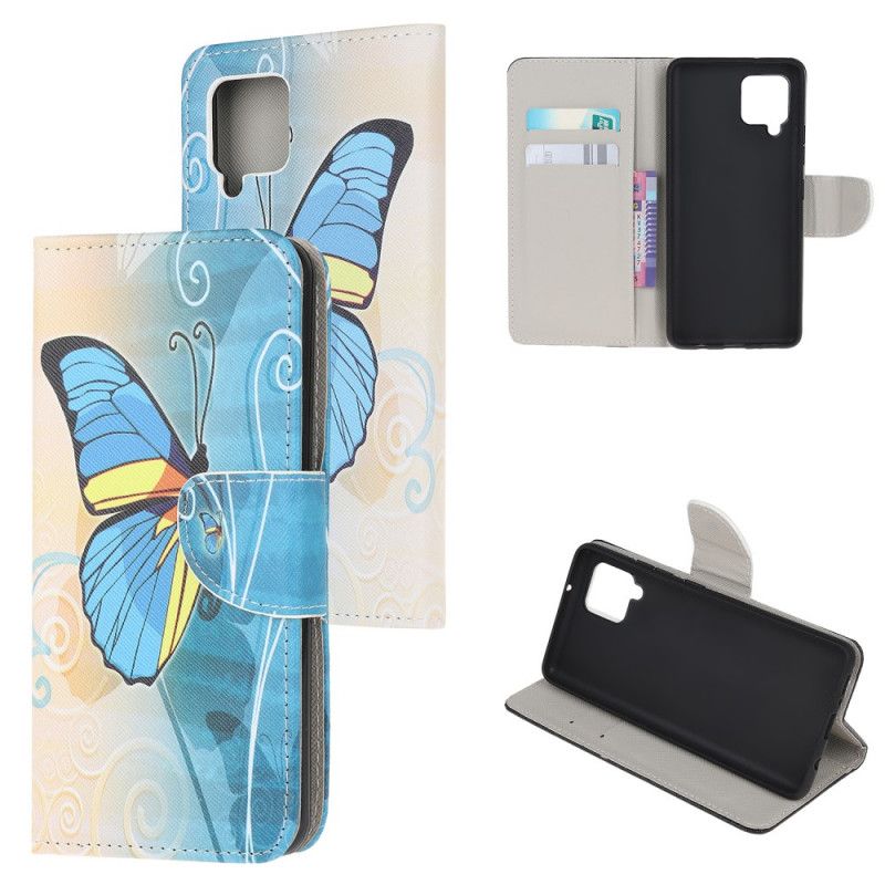 Housse Samsung Galaxy A12 Butterflies