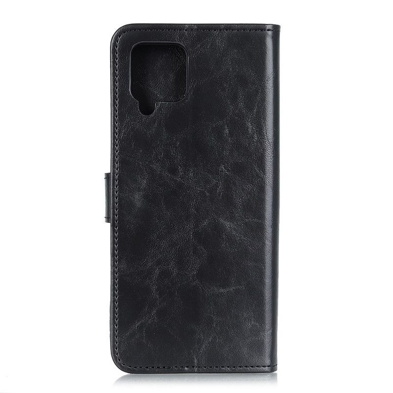 Housse Samsung Galaxy A12 Effet Cuir Bison