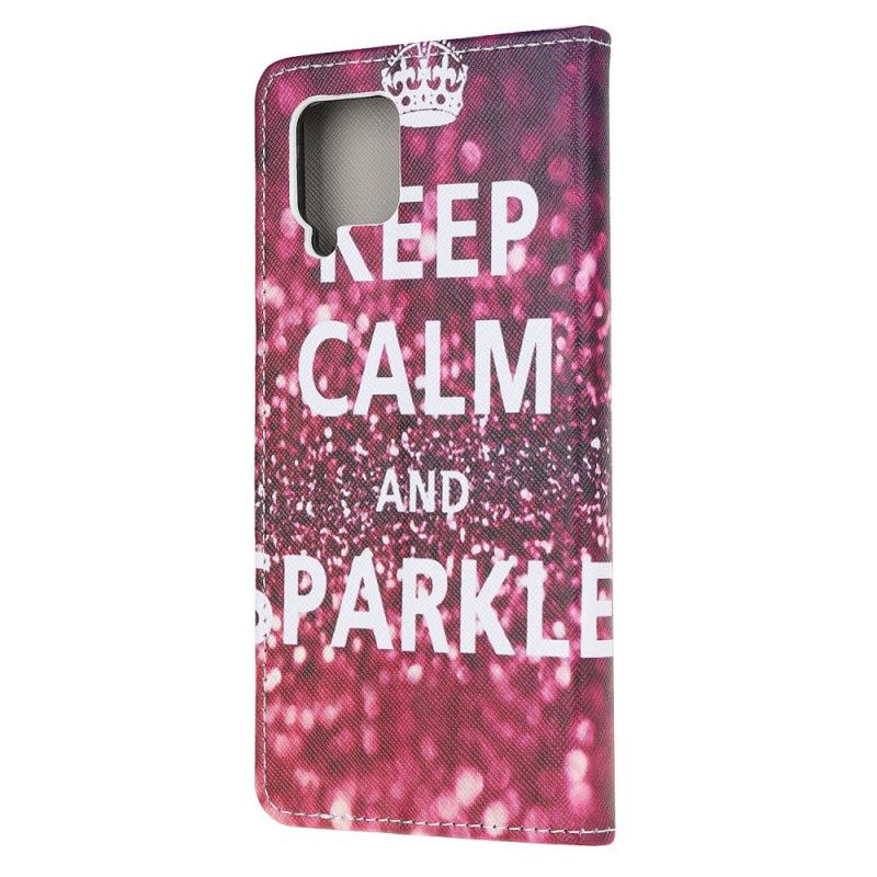 Housse Samsung Galaxy A12 Keep Calm And Sparkle