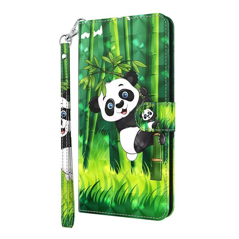 Housse Samsung Galaxy A12 / M12 Panda et Bambou