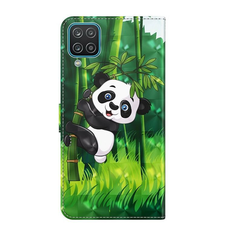 Housse Samsung Galaxy A12 / M12 Panda et Bambou
