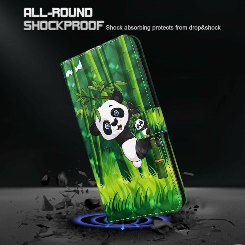 Housse Samsung Galaxy A12 / M12 Panda et Bambou