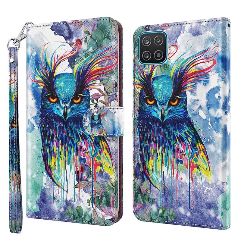 Housse Samsung Galaxy A12 Oiseau Aquarelle