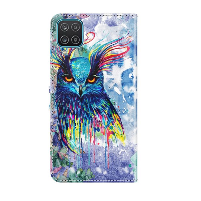 Housse Samsung Galaxy A12 Oiseau Aquarelle