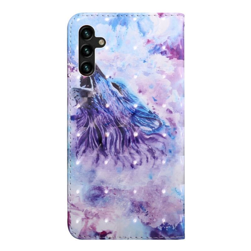 Housse Samsung Galaxy A13 5G / A04s Loup Aquarelle