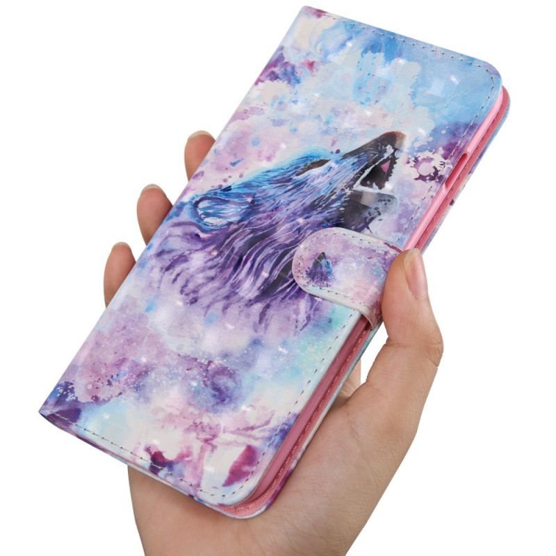 Housse Samsung Galaxy A13 5G / A04s Loup Aquarelle