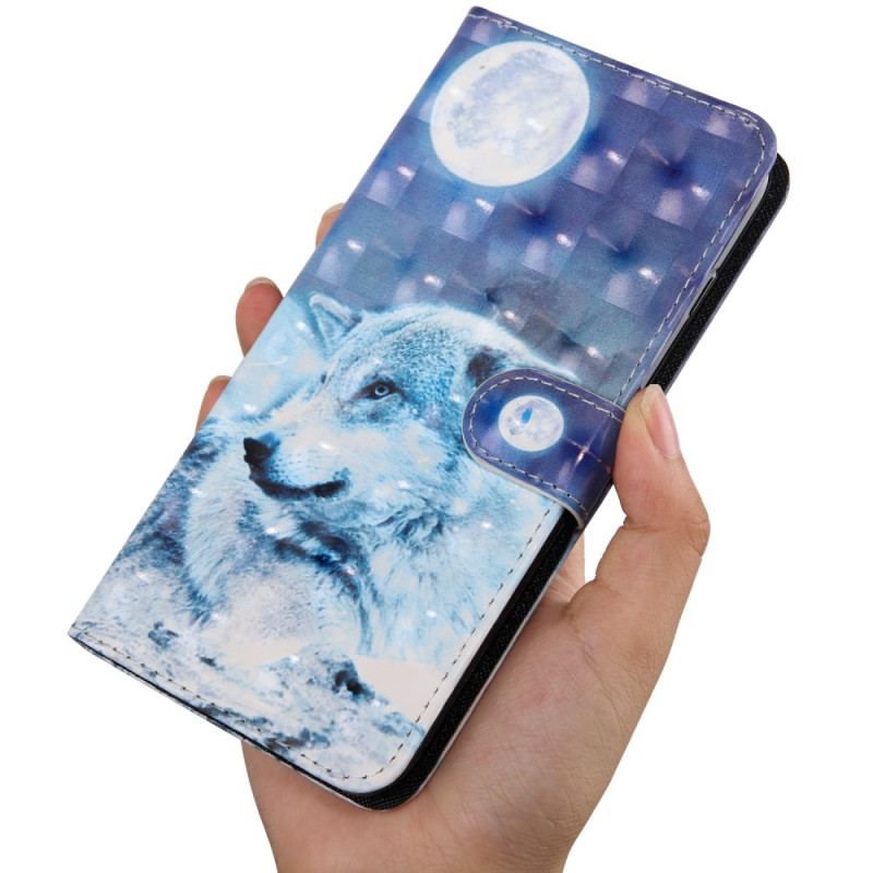 Housse Samsung Galaxy A13 5G / A04s Loup au Clair de Lune