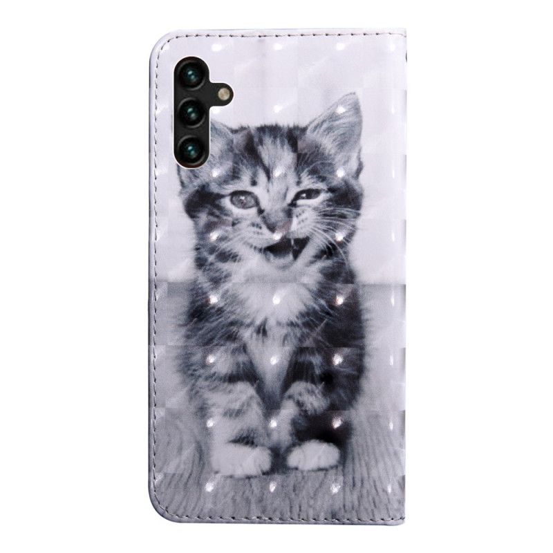 Housse Samsung Galaxy A13 5G Chat Noir Et Blanc