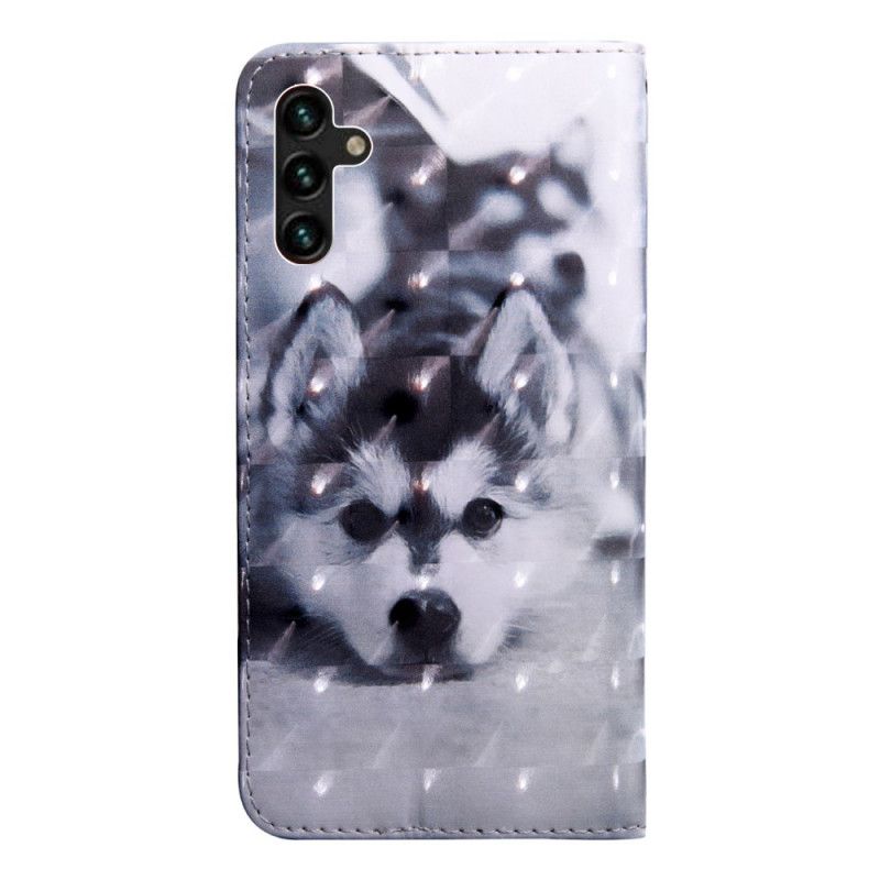 Housse Samsung Galaxy A13 5G Chien Noir Et Blanc