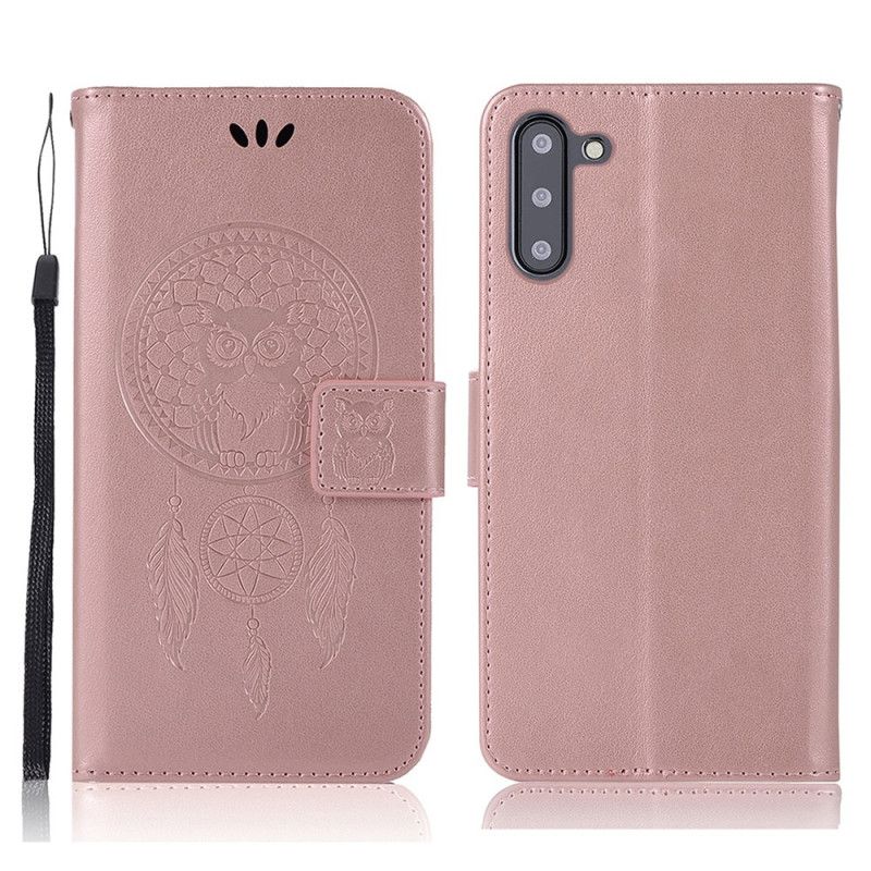 Housse Samsung Galaxy A13 5G Effet Cuir Attrape Rêves Hibou