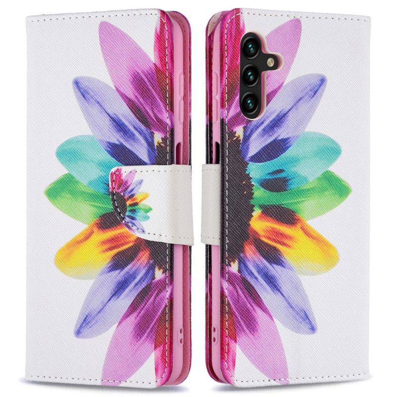 Housse Samsung Galaxy A13 5G Fleur Aquarelle