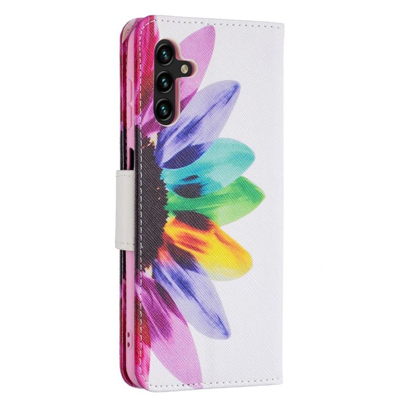 Housse Samsung Galaxy A13 5G Fleur Aquarelle