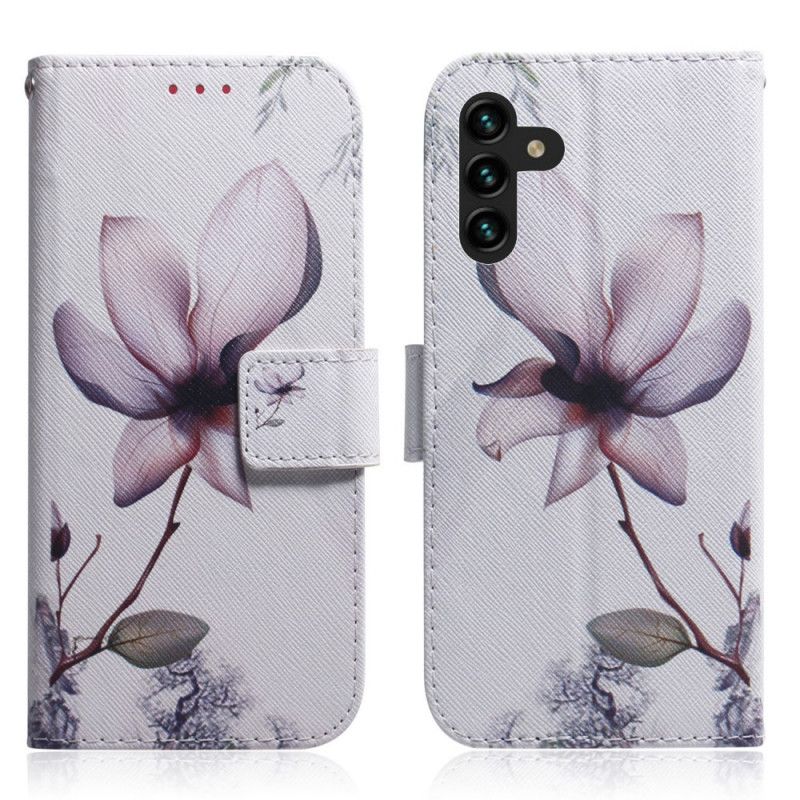 Housse Samsung Galaxy A13 5G Fleur Vieux Rose