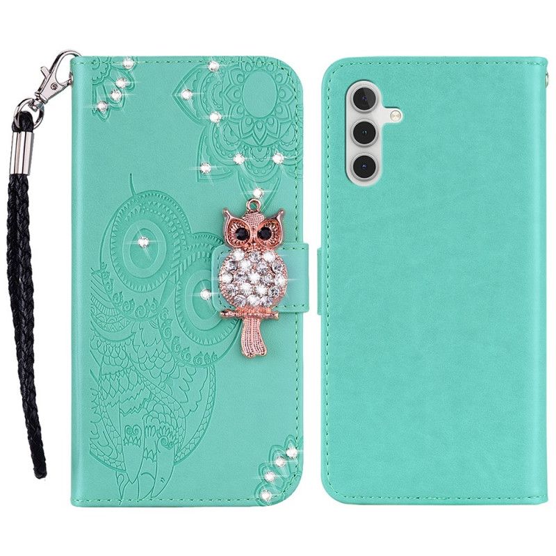 Housse Samsung Galaxy A13 5G Hibou Mandala Et Breloque